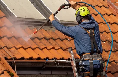 Démoussage et hydrofuge de toiture à Hamel